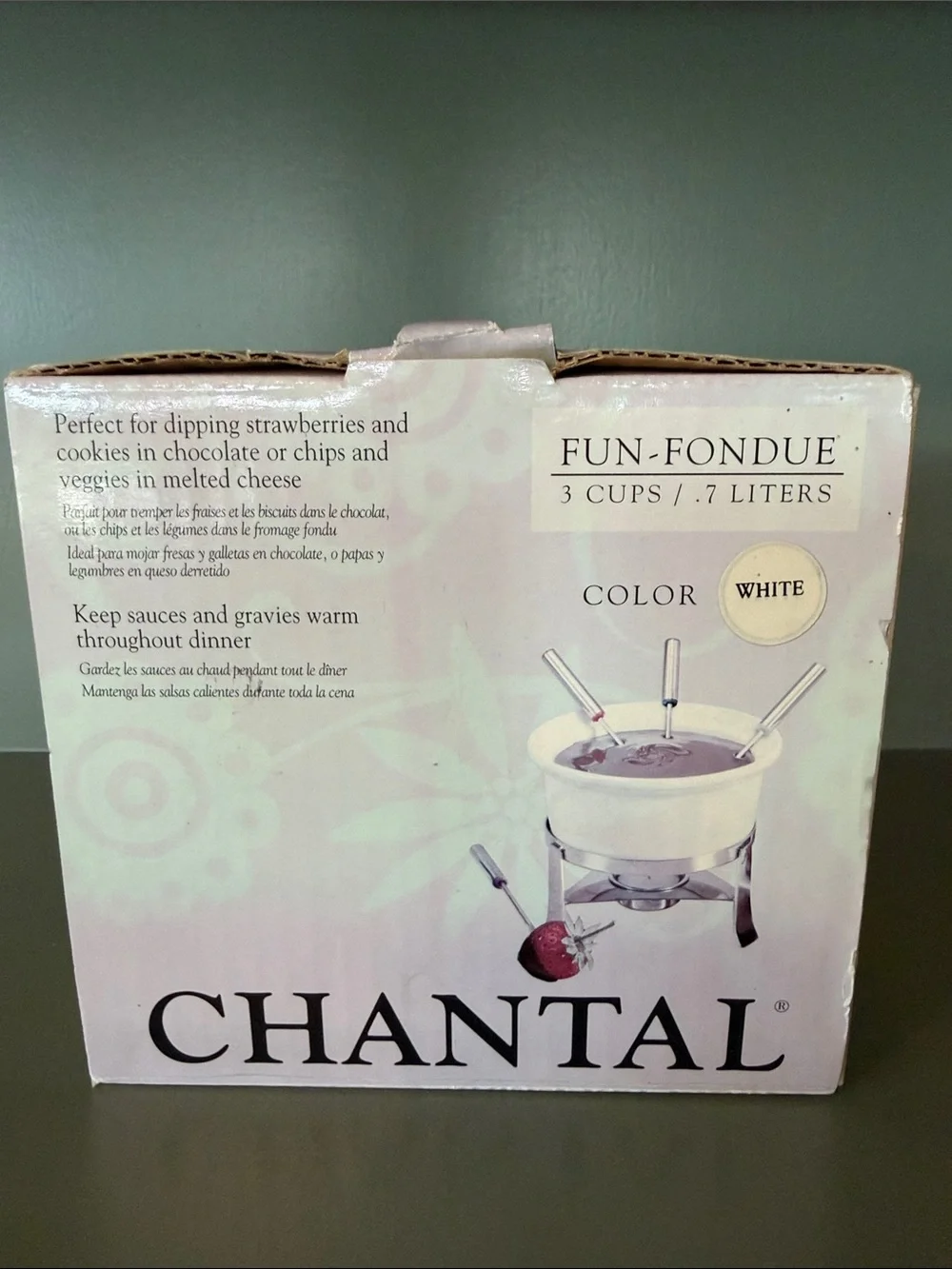 Chantal Fun-Fondue 3 Cup Set - New in Box
